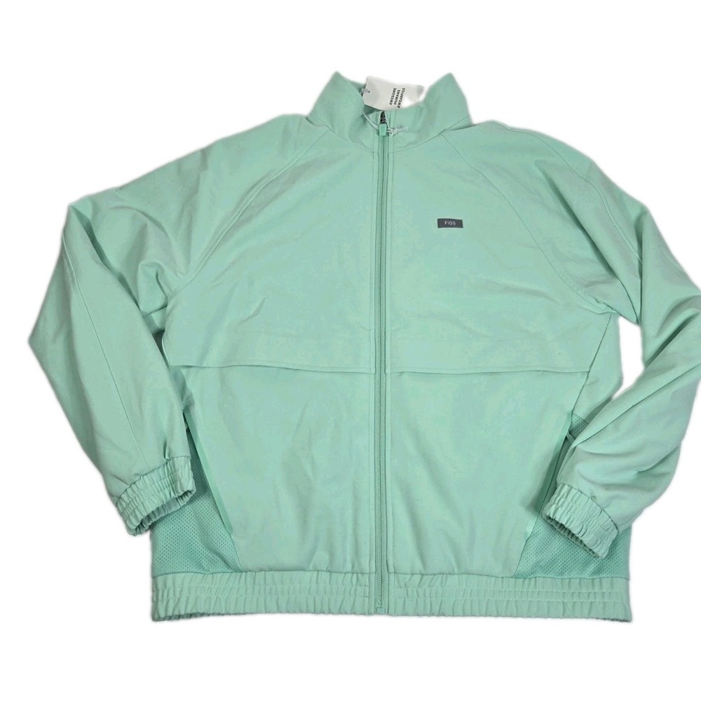 Figs Jacket Women Sz S Hydro Green Sydney Performance Scrub Vented Workwear